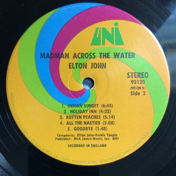 Elton John Madman Across The Water Vinyl Lp '71 - Picture 10 of 14